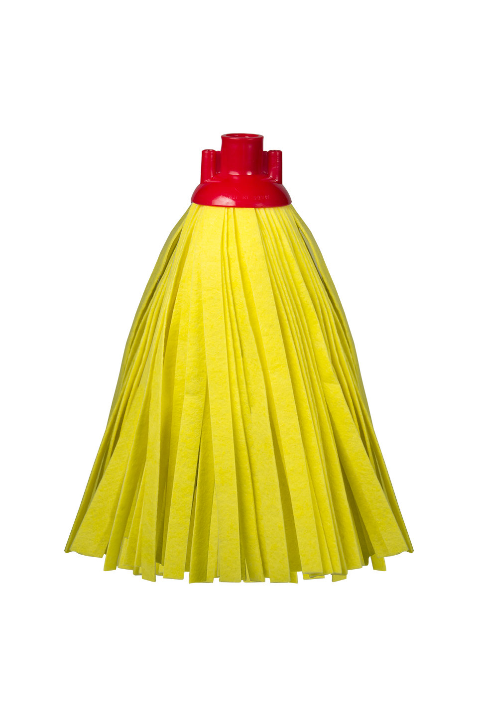 Mop sintetico 40 strisce 21 cm. tessuto giallo